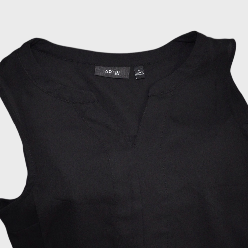 Apt 9 Sleeveless Split Neck Tunic Blouse - Picture 5 of 5